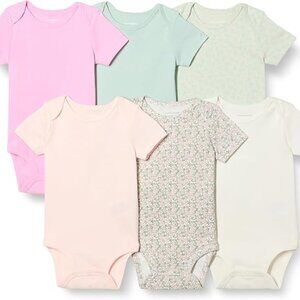 5 Pack | Amazon Essentials Toddlers/Babies Short-Sleeve Bodysuits | 18M
